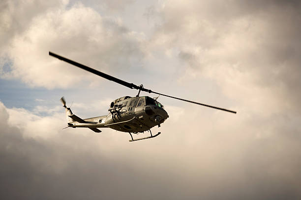 Huey Helicopter stock photo