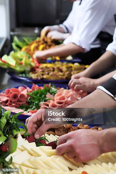 Chefs Preparing Breakfast Stock Photo - Download Image Now - Adult, Adults Only, Arrangement