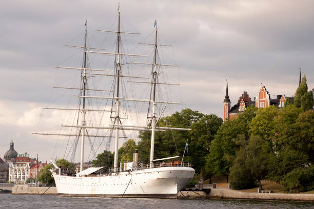 istock Three Masted Square Rigged Ship, Stockholm, Sweden 157692523