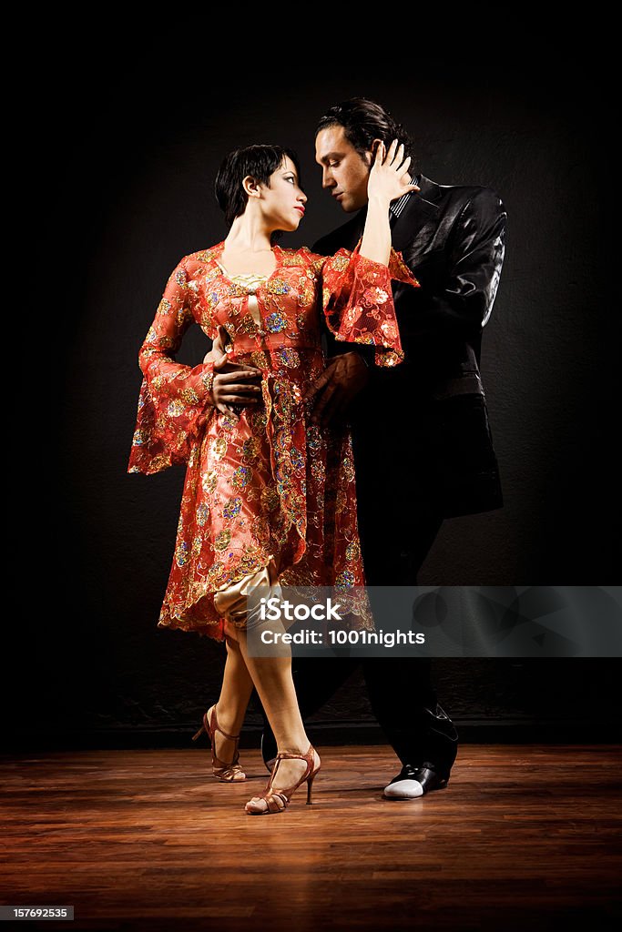 Dança paixão de Tango - Royalty-free Abraçar Foto de stock