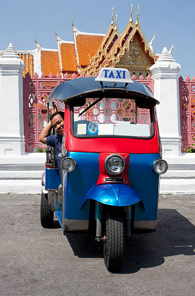 istock Bangkok Tuk-tuk with driver. 157692537