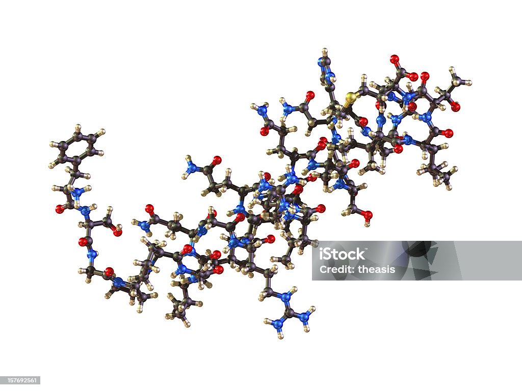 Molecola di Orexin - Foto stock royalty-free di Proteina