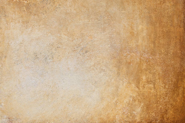 istock Ocher yellow Roman wall texture, Rome Italy 157692586