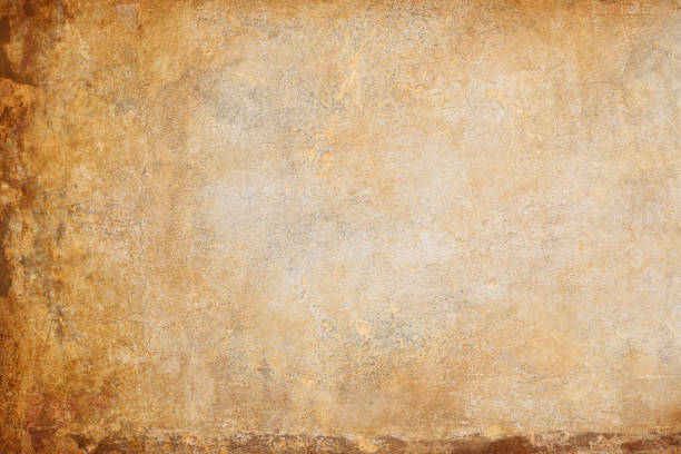 istock Ocher yellow Roman wall texture, Rome Italy 157692668