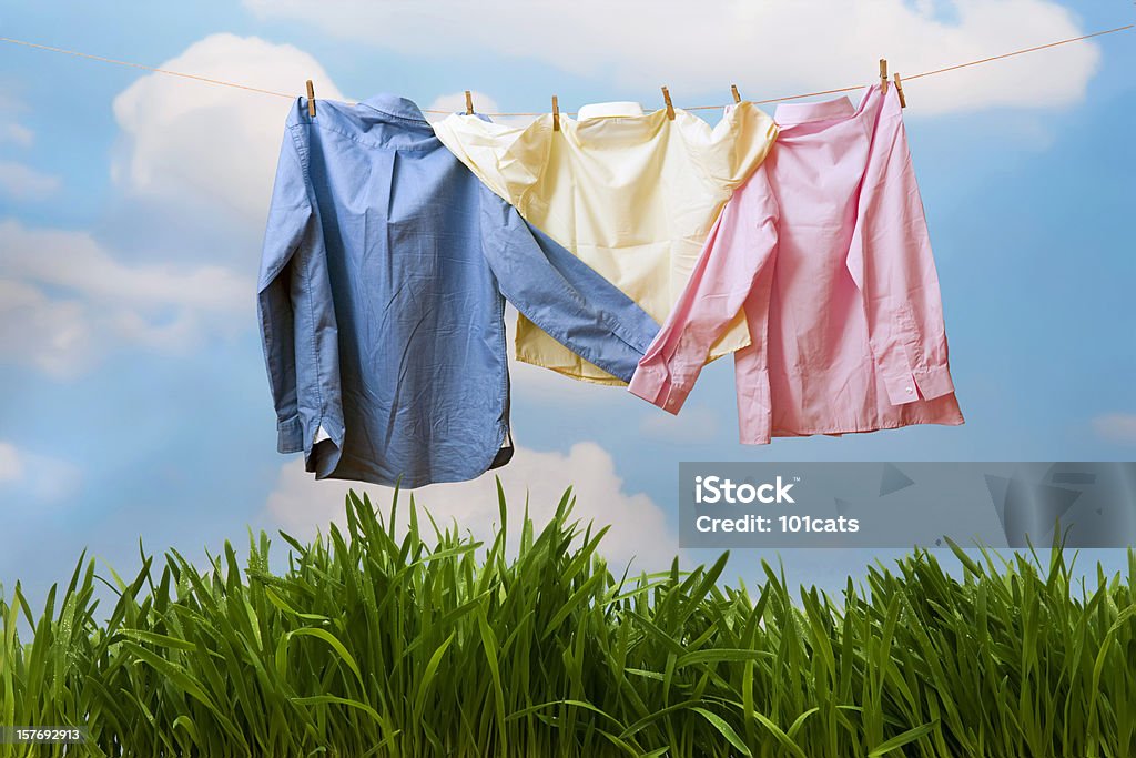 Freschi di lavanderia - Foto stock royalty-free di Abbigliamento
