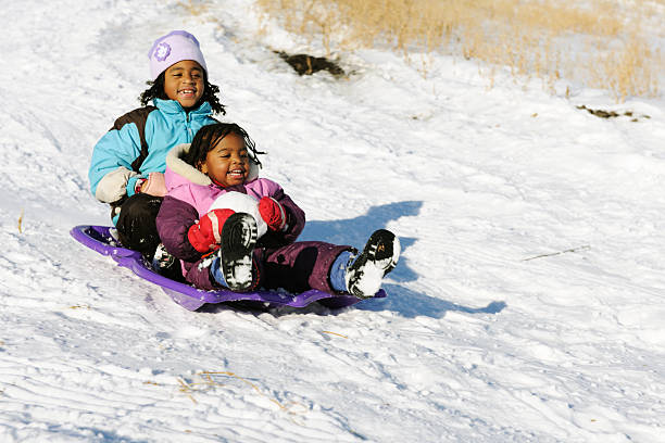 snowtime diversão - sleding - fotografias e filmes do acervo