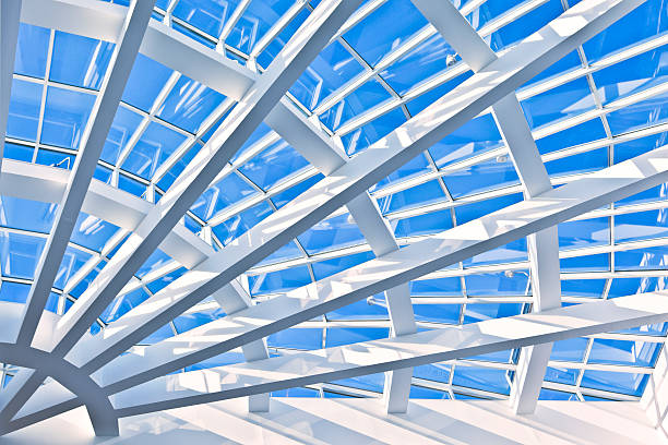 Atlanta Architecture Interior Detail Architectural detail of Atlanta public building. american architecture stock pictures, royalty-free photos & images
