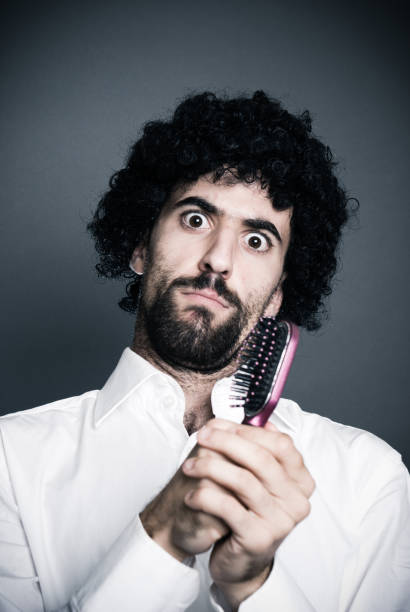 istock Blackhead Boy have problem with hair and mirror 157694180