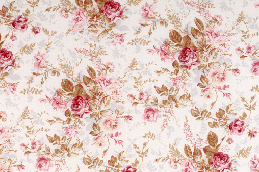Old World Rose Antique Floral Fabric Stock Photo - Download Image Now -  Wallpaper - Decor, Old-fashioned, Flower - iStock