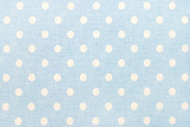 Photo of white polka dots on blue