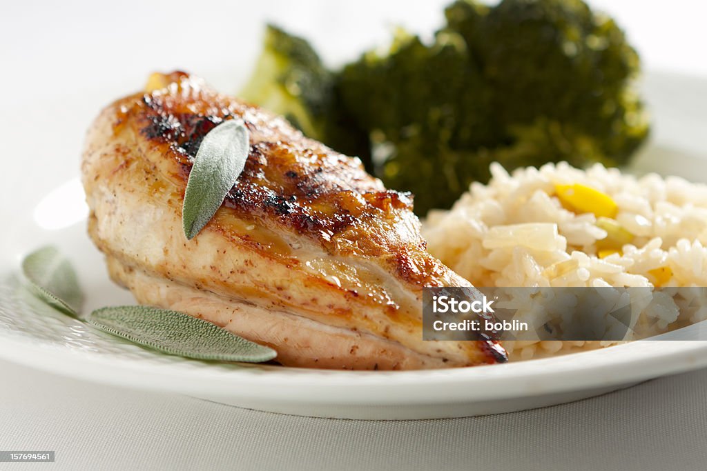 Pollo ai ferri - Foto stock royalty-free di Petto di pollo