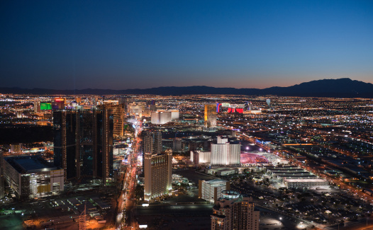 Las Vegas, NV, USA - August 18th, 2023: Venetian and Palazzo Hotels in The Strip