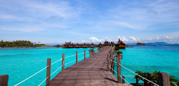 istock Jetty on Mabul island, Sipadan, Borneo Malaysia 157694942