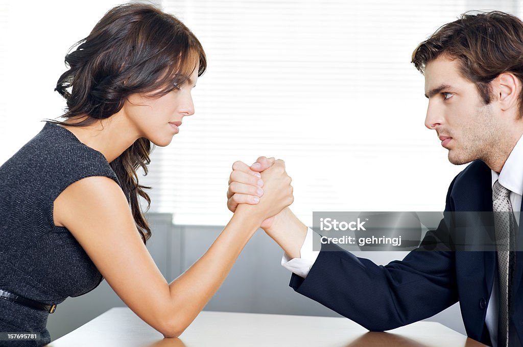 Armdrücken Business - Lizenzfrei Konfrontation Stock-Foto