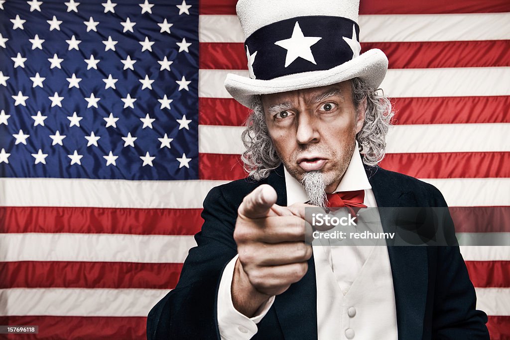 Patriotische Onkel Sam möchte Sie! - Lizenzfrei Uncle Sam Stock-Foto