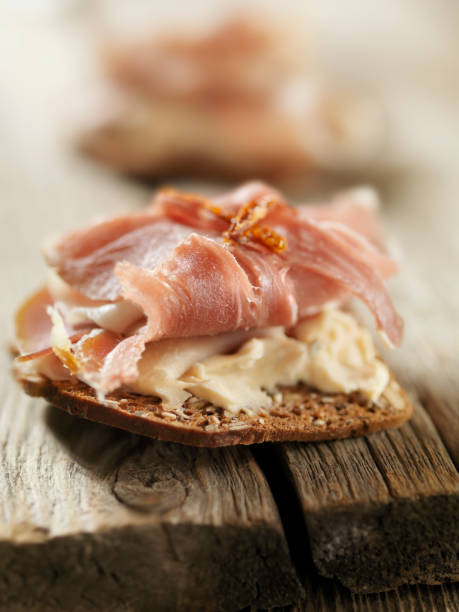 istock Prosciutto Canapes with Cream Cheese 157696163