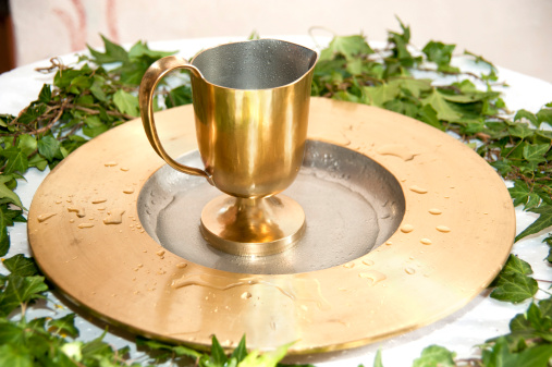 golden baptism cup