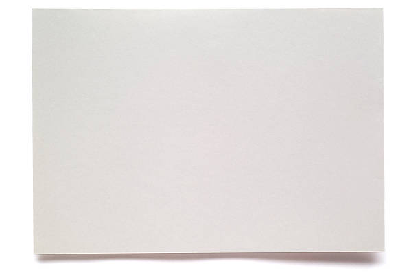 istock Sheet of blank note paper on white 157696820