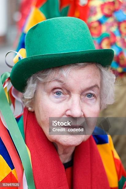 Senior Woman Wearing Colorful Carnival Costume Stock Photo - Download Image Now - Carnival - Celebration Event, Cologne, Rosenmontag