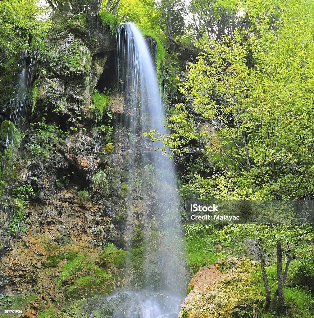 Cascata in Gostilje, vicino a Cajetina, Serbia - Foto stock royalty-free di Acqua