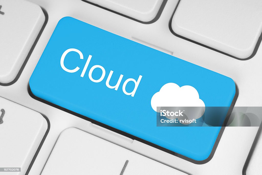 Cloud computing-Konzept - Lizenzfrei Blau Stock-Foto