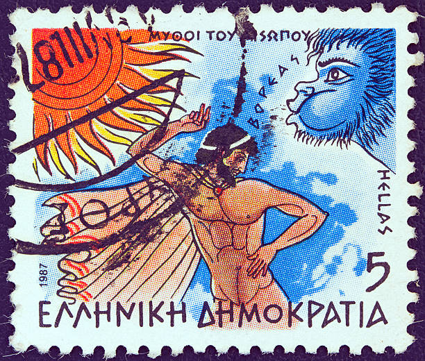 istock Greek stamp shows 