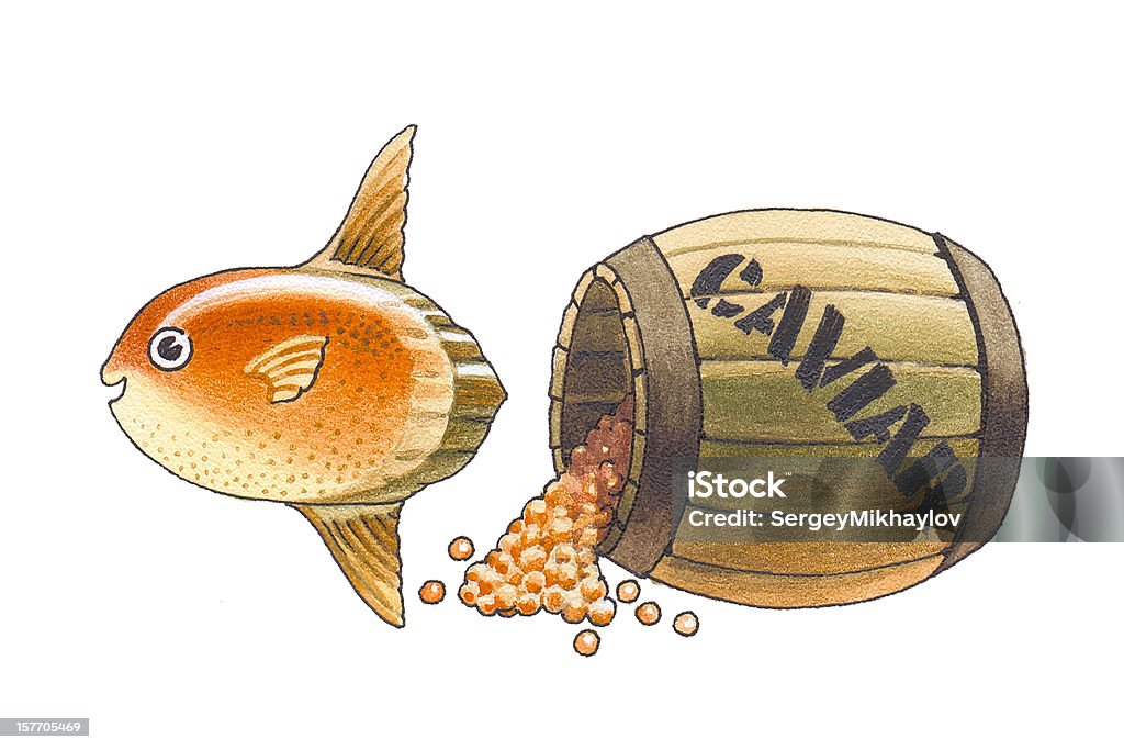 Ocean sunfish - Lizenzfrei Aquatisches Lebewesen Stock-Illustration