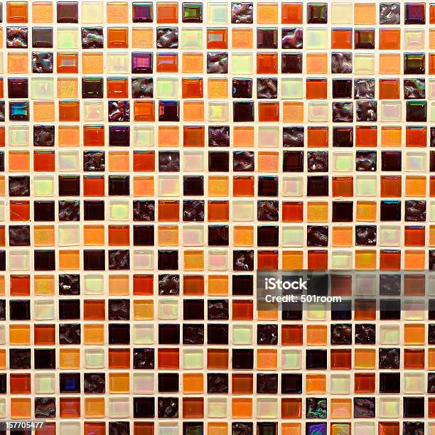 アブストラクトモザイクの背景 - お手洗いのストックフォトや画像を多数ご用意 - お手洗い, ます目, オレンジ色