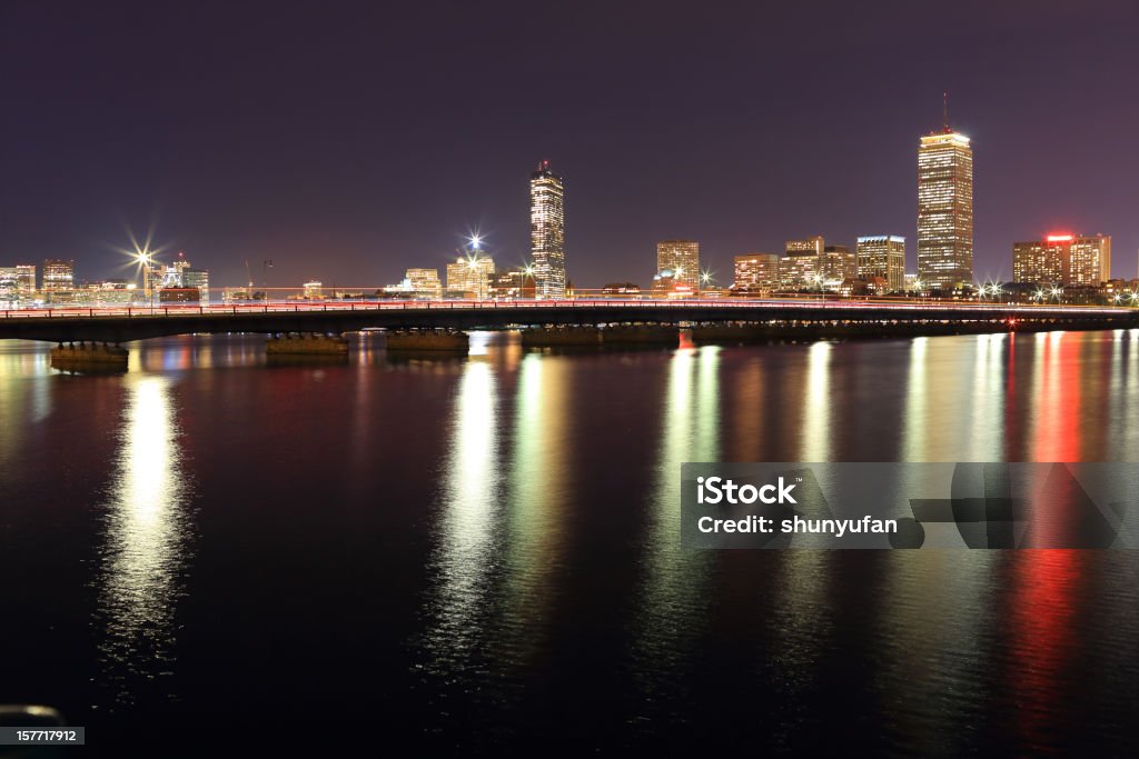 Boston: Back Bay  Harvard Bridge Stock Photo