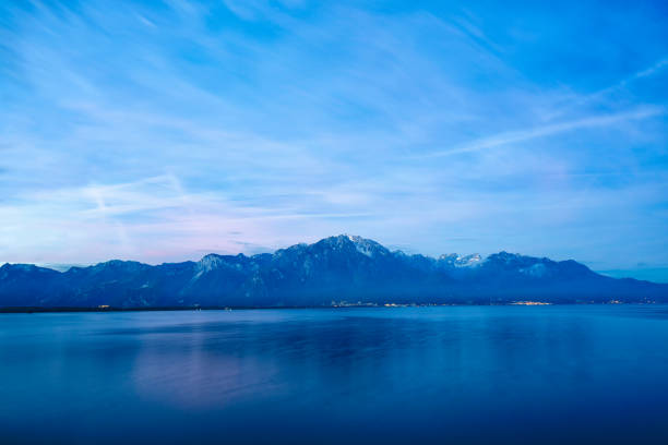 istock The Alps over Lake Geneva at dawn 157717957