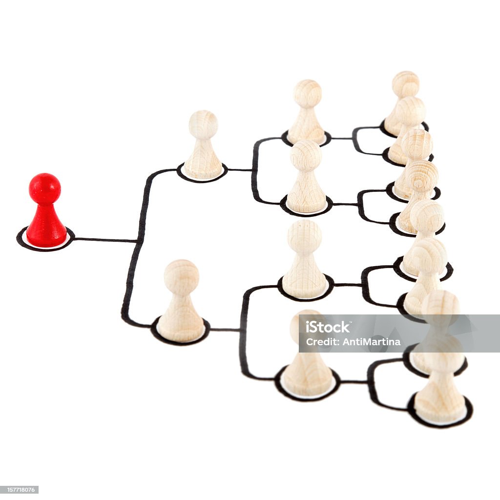 hierarchical organization Organization Chart Stock Photo