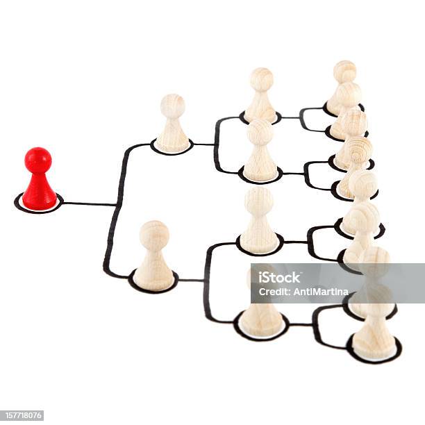 Hierarchical Organization Stock Photo - Download Image Now - Organization Chart, Studio Shot, Chess Piece