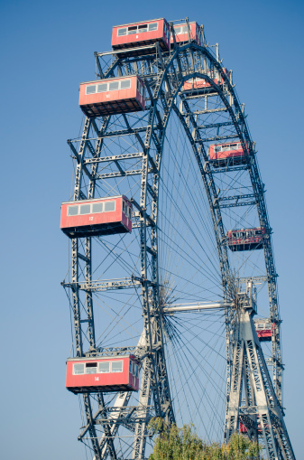 The Ferris wheel at the Prater is one of famoust symbols of Vienna. It was established in 1897 to celebrate the 50th Built Jubilee of Emperor Franz Joseph I. and was at that time one of the largest Ferris wheels in the world.