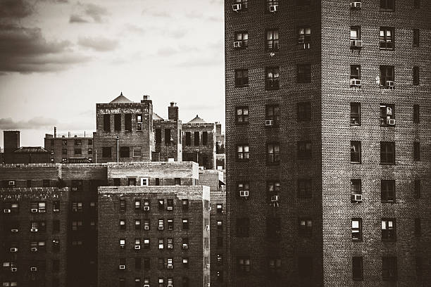 Manhattan apartment buildings.
