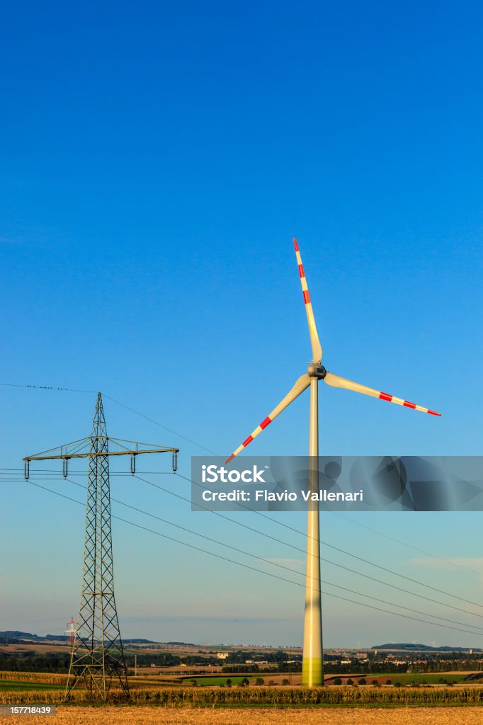 Turbina eolica - Foto stock royalty-free di Ambientazione esterna