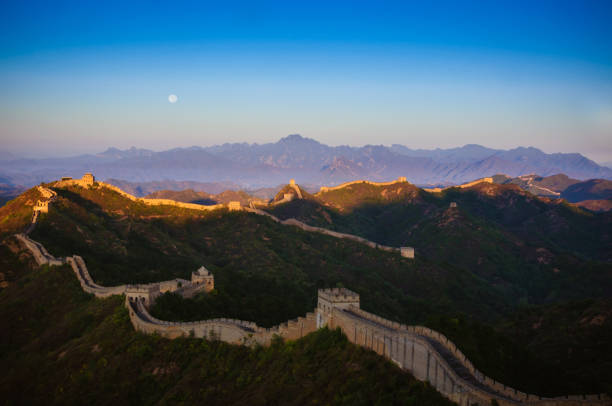 The great wall Early in the morning,Jinshanling china.