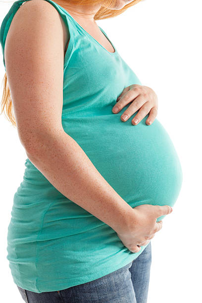 kobieta w ciąży - teenage pregnancy human pregnancy abdomen women zdjęcia i obrazy z banku zdjęć
