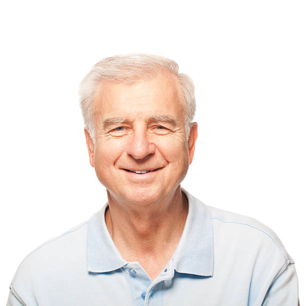 istock Studio Portrait of a smiling Senior Man 157718736