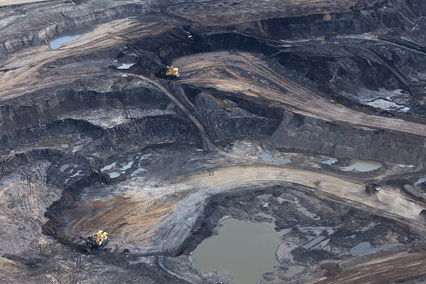Alberta's Oilsands  oilsands stock pictures, royalty-free photos & images