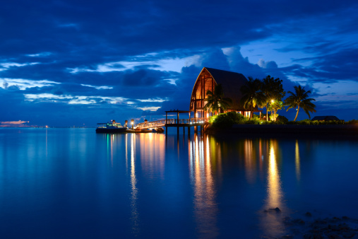 Beautiful Night of Maldives Island