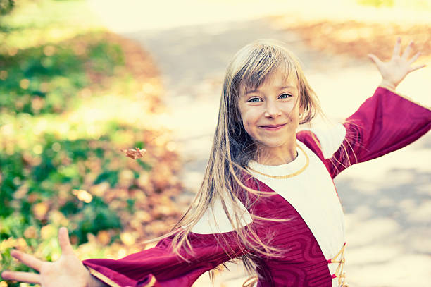 magic es diversión - child dancing preschooler outdoors fotografías e imágenes de stock