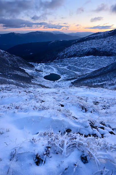 istock Winter mountain landscape in twilight 157719412