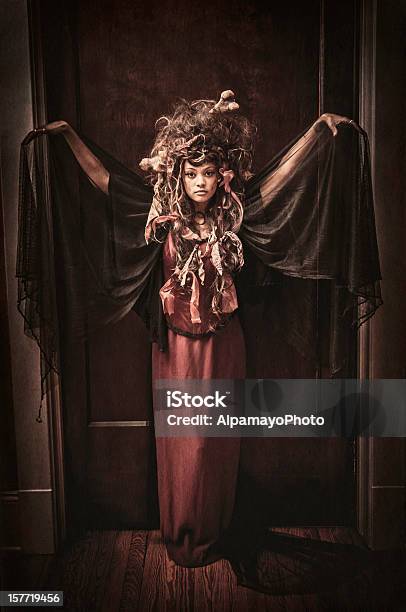 Negro Voodoo Queen Retratoi Foto de stock y más banco de imágenes de Vudú - Vudú, Una sola mujer, Esclavitud