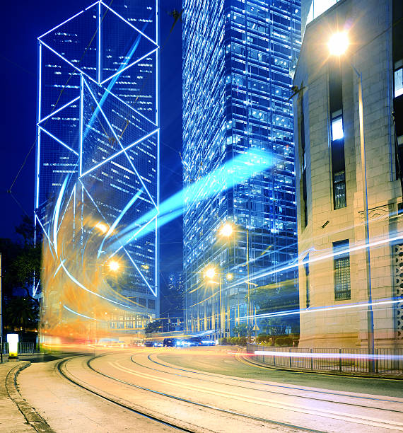 istock Traffic trough downtown in Hong Kong 157719619