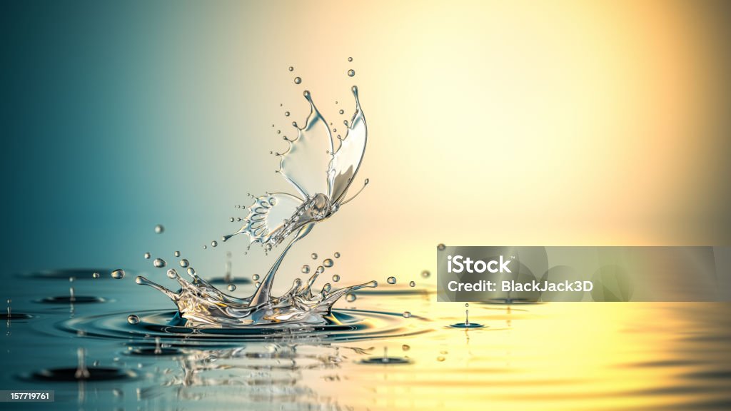 Geburt Wasser-Schmetterling - Lizenzfrei Bildhintergrund Stock-Foto