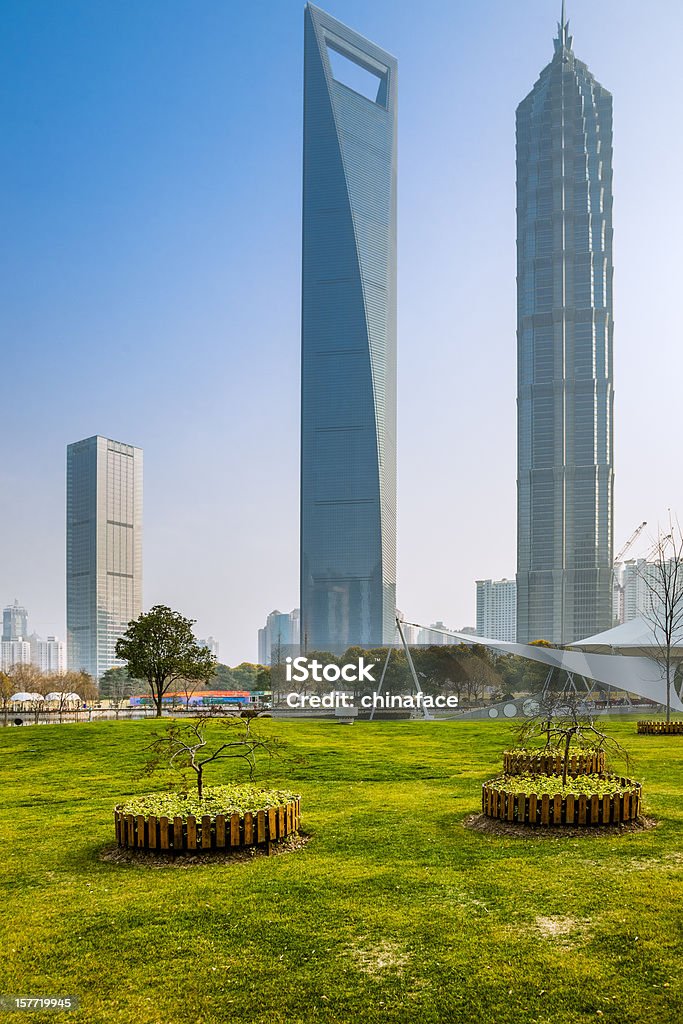 Verde de la ciudad - Foto de stock de Shanghái libre de derechos