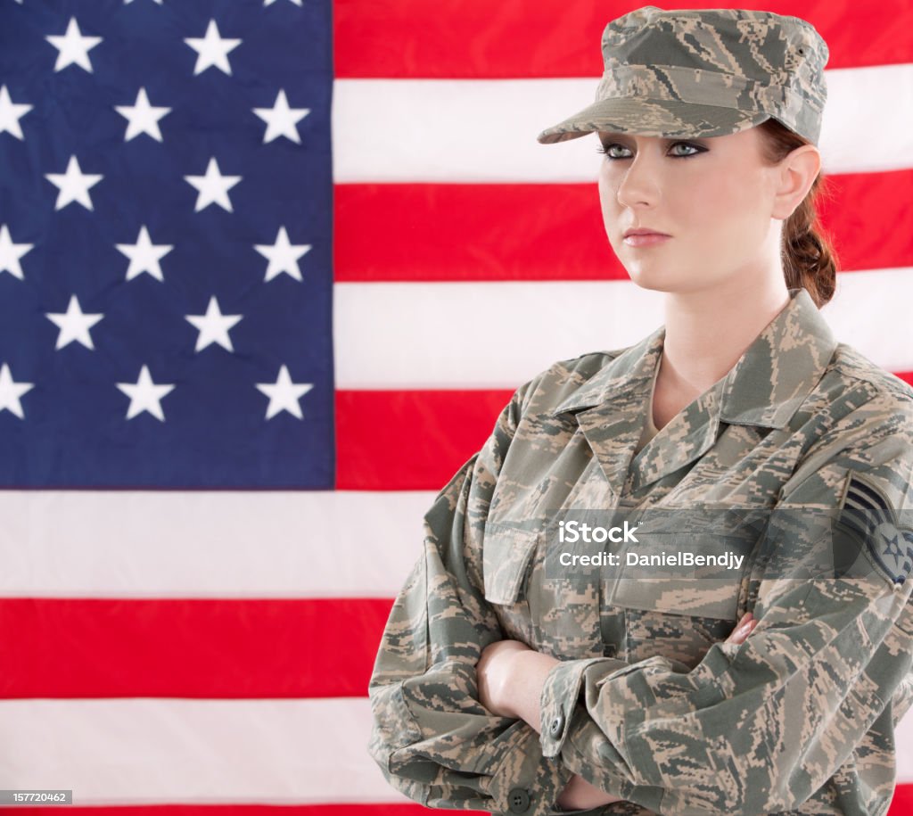 U S Airwoman Retrato - Royalty-free Adulto Foto de stock