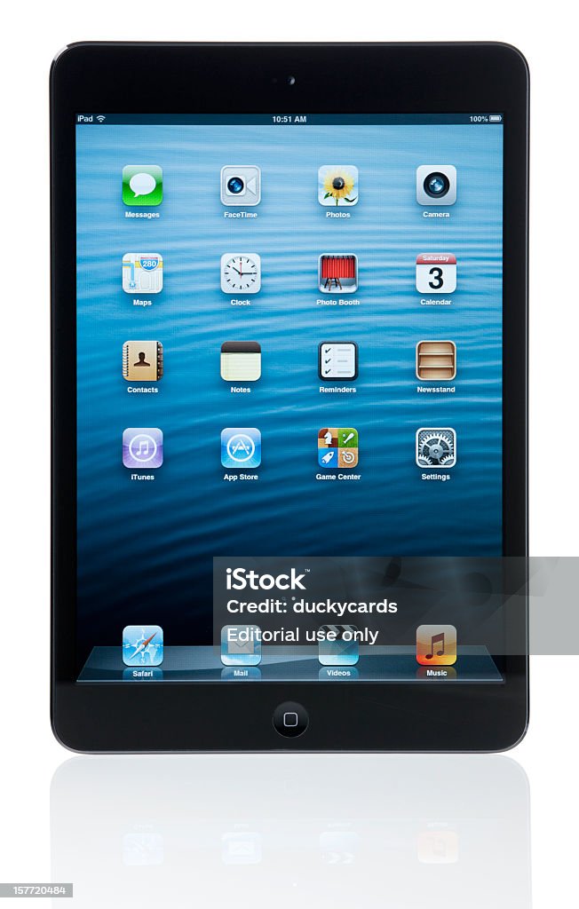 iPad mini noir et gris ardoise (avec des contours de détourage) - Photo de Ardoise - Roche métamorphique libre de droits