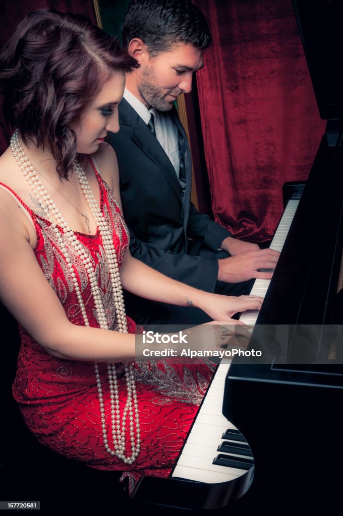 Klaviermusik-ich - Lizenzfrei Klavier Stock-Foto