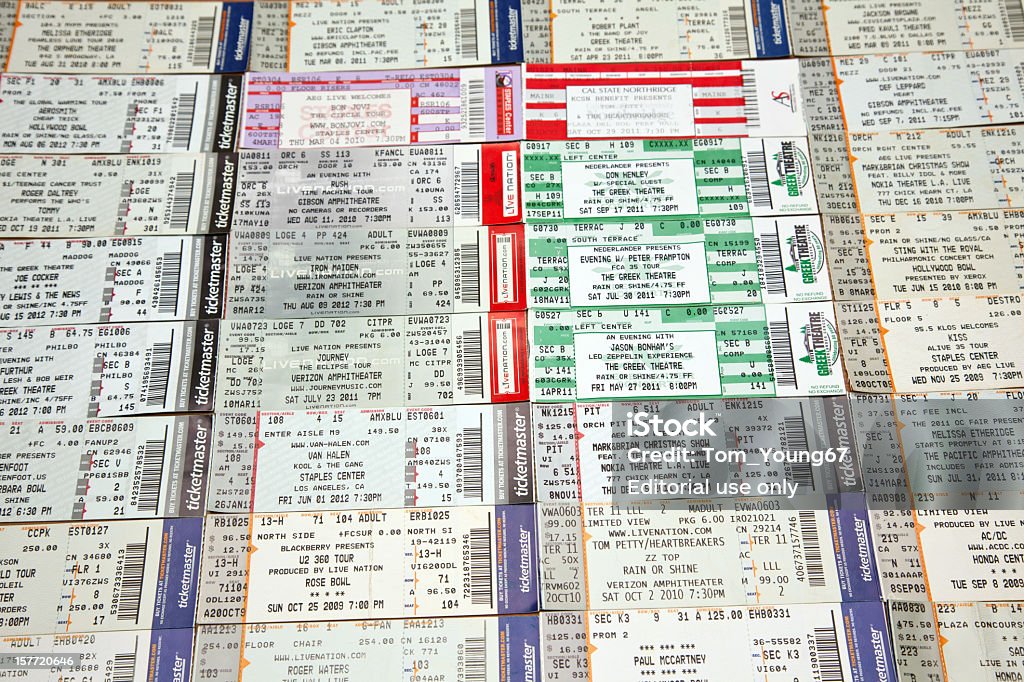 Билеты на Концерт поп-музыки показать мероприятия - Стоковые фото Том Петти роялти-фри